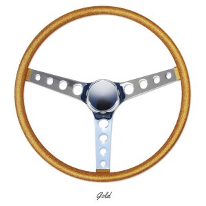 Photo8: MOONEYES ORIGINAL California Metal Flake 4-Holes Finger Grip Steering Wheel 38cm (15")