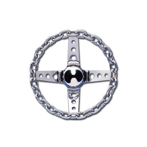 Photo1: GRANT Chromed Plated  Chain link 4 Spoke 27cm