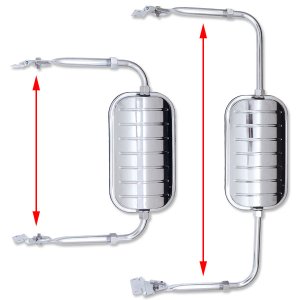 Photo1: Truck Swing Away mirror