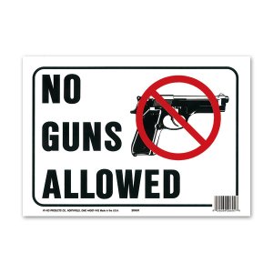 Photo1: NO GUNS ALLOWED