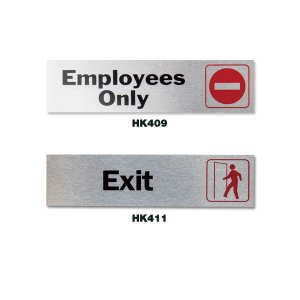 Photo1: Metal Sign Plate Sticker