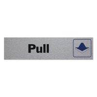 Metal Sign Plate Sticker PULL(Horizontal)