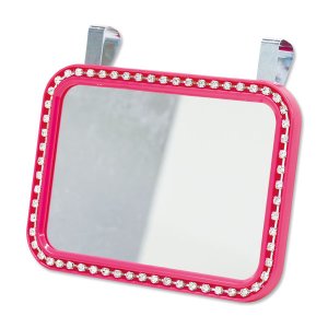 Photo3: Small Clip-on Visor Mirror Diamonds