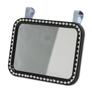 Photo4: Small Clip-on Visor Mirror Diamonds