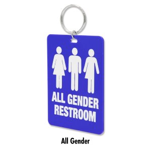 Photo2: Restroom Tag with Ring