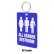 Photo2: Restroom Tag with Ring (2)