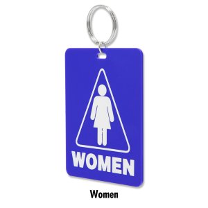 Photo3: Restroom Tag with Ring