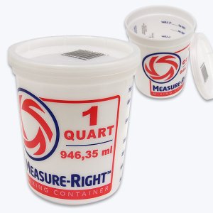 Photo1: 1 QUART Measure Bucket w/Cup