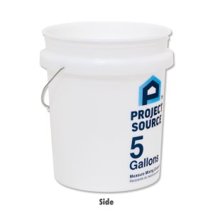 Photo4: Project Source Bucket 5 Gallons / White with Measure