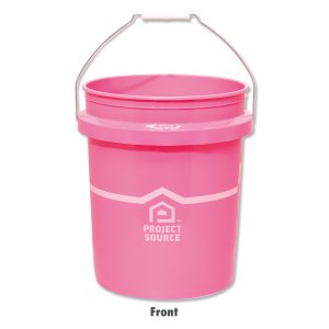 Photo1: Project Source Bucket 5 Gallons / Pink