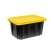 Photo1: Tool Box Black Bin with Yellow Lid 0.7L (0.75 QT) (1)