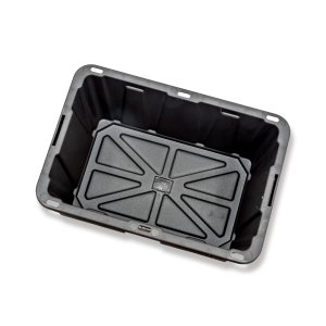 Photo2: Tool Box Black Bin with Yellow Lid 0.7L (0.75 QT)