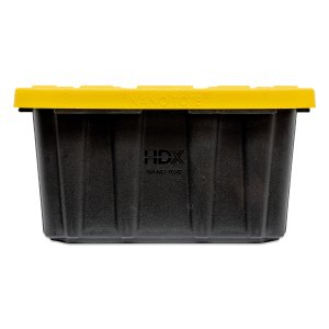 Photo4: Tool Box Black Bin with Yellow Lid 0.7L (0.75 QT)