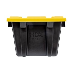 Photo4: Tool Box Black Bin with Yellow Lid 2.3L (2.5 QT)