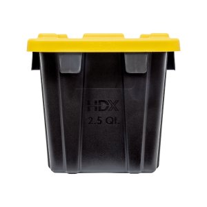 Photo5: Tool Box Black Bin with Yellow Lid 2.3L (2.5 QT)