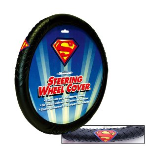 Photo1: SUPER MAN Steering Wheel Cover