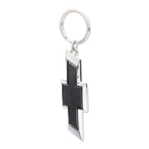 Photo1: Chevy Black Logo Key Chain