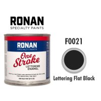 Flat Black F0021 - Ronan One Stroke Paints 237ml(1/2 Pint/8 fl oz)