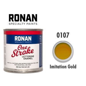 Photo1: Imitation Gold 0107 - Ronan One Stroke Paints 237ml(1/2 Pint/8 fl oz)