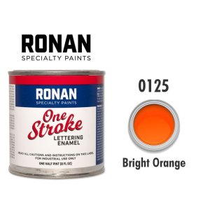 Photo1: Bright Orange 0125 - Ronan One Stroke Paints 237ml(1/2 Pint/8 fl oz)