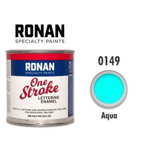 Photo1: Aqua 0149 - Ronan One Stroke Paints 237ml(1/2 Pint/8 fl oz)