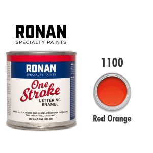 Photo1: Red Orange 1100 - Ronan One Stroke Paints 237ml(1/2 Pint/8 fl oz)