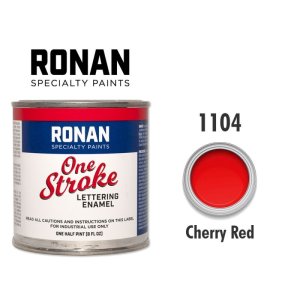 Photo1: Cherry Red 1104 - Ronan One Stroke Paints 237ml(1/2 Pint/8 fl oz)
