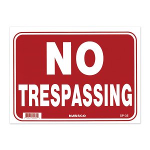 Photo1: NO TRESPASSING