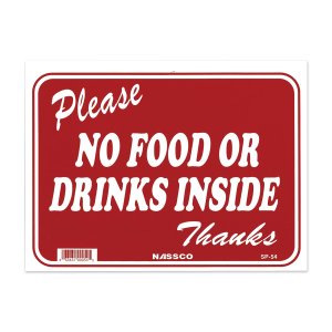 Photo1: Please NO FOOD OR DRINKS INSIDE Thanks