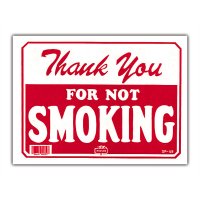 THANK YOU FOR NOT SMOKING