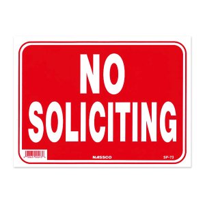 Photo1: NO SOLICITING
