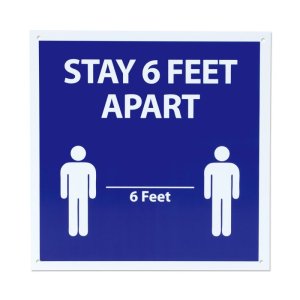Photo2: Stay 6 Feet Apart Sign