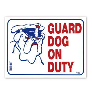 Photo1: GUARD DOG ON DUTY
