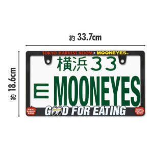 Photo4: TOKYO HARVEST ROOM x MOONEYES Logo License Plate Frame for JPN size