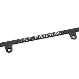 Photo2: Raised WARNING Security THEFT PREVENTION License Plate Frame