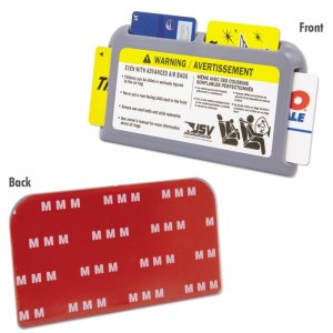 Photo1: USV Caution Flat Card Holder