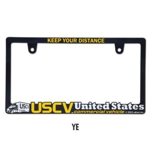 Photo5: Raised USCV Logo License Plate Frame for JPN size