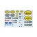 Photo1: 1/64 Diecast Car Decals FLAT 4 Assort (1)