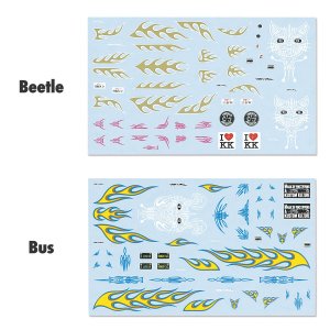 Photo1: 1/64 Diecast Car Decals M&K CUSTOM SIGNS Assort
