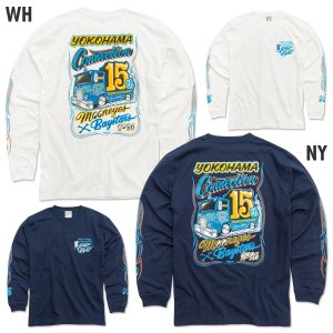 Photo5: YOKOHAMA DeNA BAYSTARS x MOONEYES 2026 Long Sleeve T-shirt