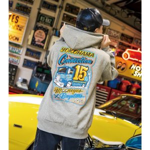 Photo1: YOKOHAMA DeNA BAYSTARS x MOONEYES 2026 Zip Hoodie