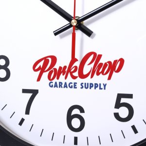 Photo3: PORKCHOP Script Logo Wall Clock