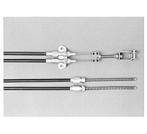 Photo1: LOKAR Trans mount Brake Cables Stainless Housing
