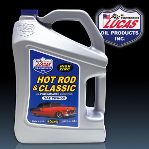 Photo1: Lucas Hot Rod & Classic 20W-50 (5qt)