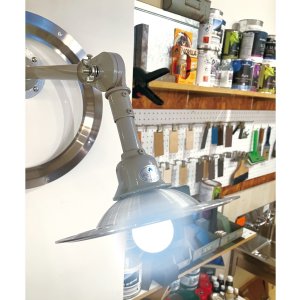 Photo1: MOON Discs Starburst Lampshade 7in