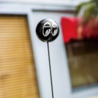 MOON Equipped Antenna Topper Black (Squeeze Type)