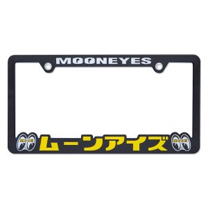 Photo3: Raised MOONEYES (Katakana) Logo USA size License Plate Frame