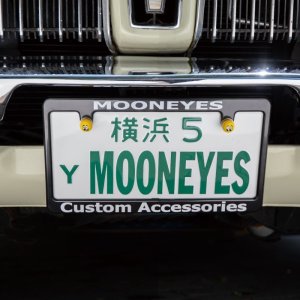 Photo2: New Std. Custom License Plate Frame Black【MG058】