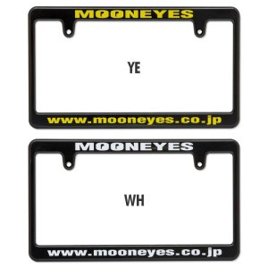 Photo3: New Standard MOONEYES License Plate Frame Black 【MG058】