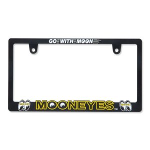 Photo3: Raised MOON Logo License Plate Frame for JPN size